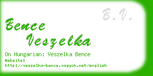 bence veszelka business card